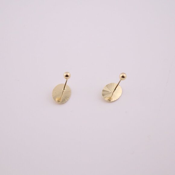 Women's 14K Two-Tone Gold Our Lady of Guadalupe Stud Earrings Religious Design** - Picture 8 of 10